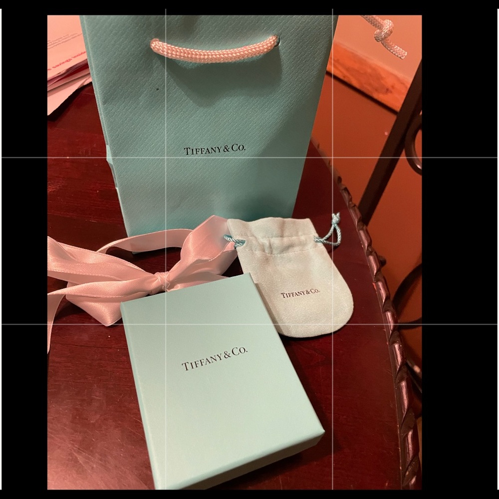Tiffany authentic box bag ribbon
